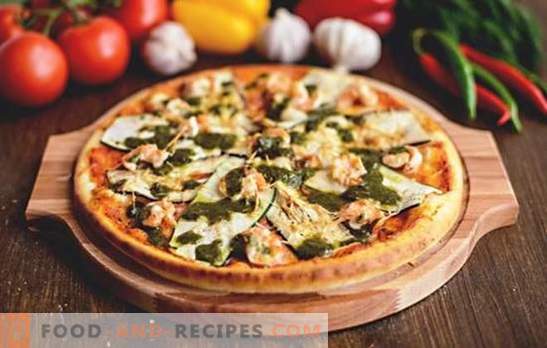 Eggplant pizza - no matter how you cook, always a little! Recipes for pizza with eggplants and cheese, tomatoes, mushrooms, sausage