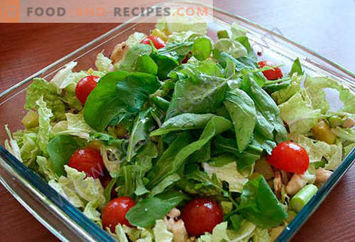 Salad with asparagus - a selection of the best recipes. How to properly and tasty to cook a salad with asparagus.