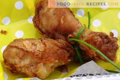Fried chicken - the best recipes. How to cook fried chicken.