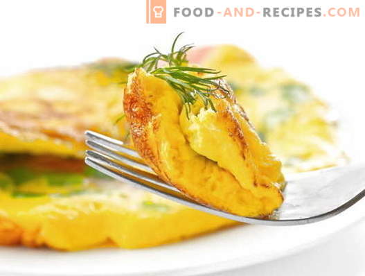 Omelet with milk - proven recipes. How to cook and make an omelet with milk.