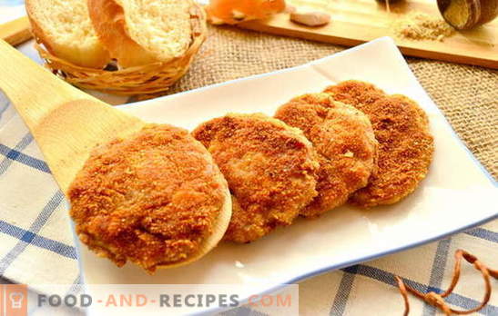 Fry quickly, tasty, deftly we cutlets in breading. Classic entrees: the best recipes for breaded cutlets