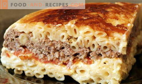 Pasta Casserole - the best recipes. How to properly and tasty cook pasta casserole.