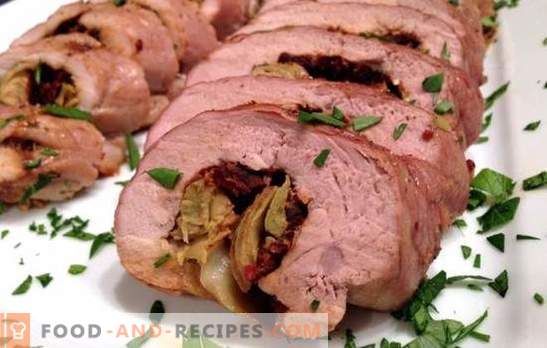 Pork roll in foil in the oven - hearty and tasty! Different, fragrant and unusual recipes for pork rolls in foil in the oven