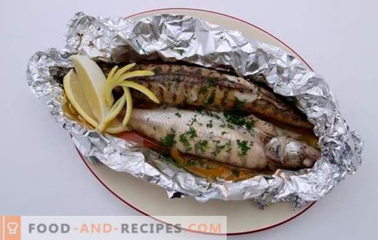 Perch in the oven in foil: in the menu - a noble, dietary fish. Interesting recipes for perch in the oven in foil: step by step