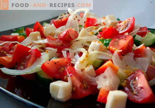 Fresh vegetable salads are the best recipes. How to properly and deliciously prepare salads from fresh vegetables.