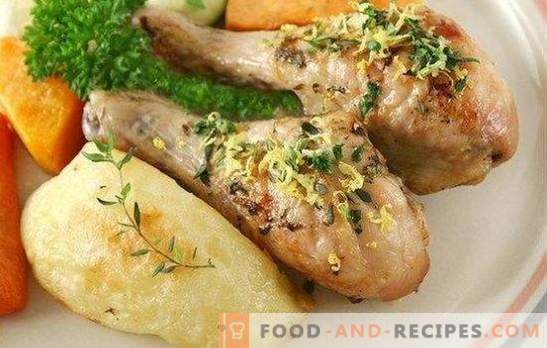 Shins in mayonnaise - no easier recipe! Cooking the most delicious chicken drumsticks in mayonnaise with pepper, potatoes, apples