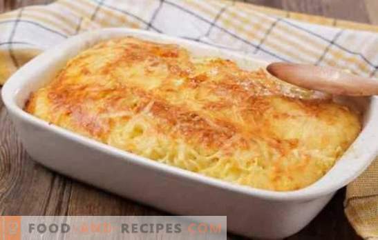Noodle mince casserole - a tasty dish of available products. A selection of recipes for noodle casserole with minced meat