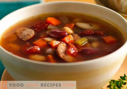 Sausage soup - proven recipes. How to properly and tasty cook soup with sausage.