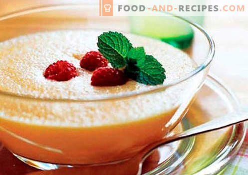 Fruit puree - the best recipes. How to properly and tasty to prepare fruit puree.