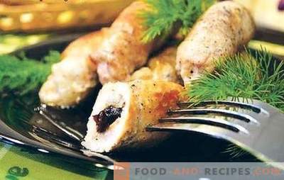 Pork fingers - meat with filling! Recipes for aromatic, juicy and ruddy toes with a filling for a nourishing feast