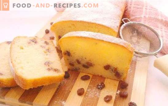 Cottage cheese cake with raisins - always airy and tender! The best recipes for festive and everyday cottage cheese muffins with raisins