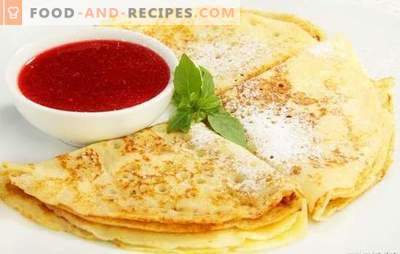 Thin kefir pancakes - an alternative to pancakes with milk. A selection of various recipes for thin pancakes on kefir