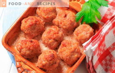 Meatballs in the oven: meat, cheese, cream. Interesting recipes for meatballs baked in the oven