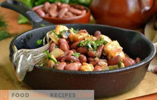 Breast with beans - a healthy dinner is easy to prepare. Recipes for chicken breast and beans: in the oven, multi-cooker, in the pan