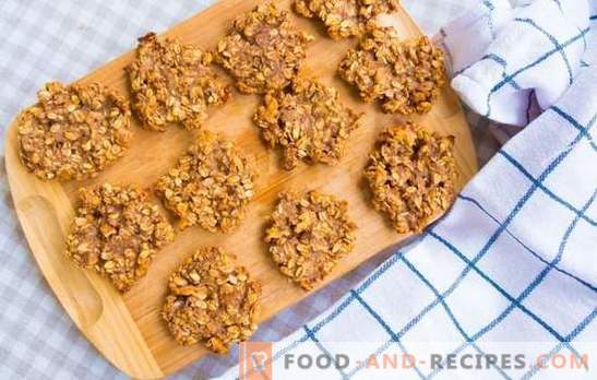 Oatmeal oatmeal cookies - not much happens! Homemade oatmeal oatmeal cookies with various fillings