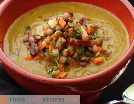 Lentil soup - the best recipes. How to properly and tasty cook lentil soup.