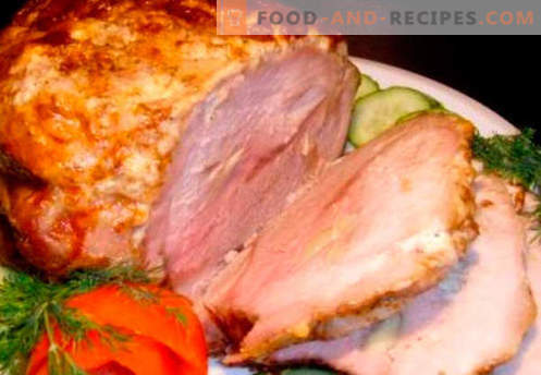 Baked ham in the oven - the best recipes. How to properly and tasty cooked ham in the oven at home.