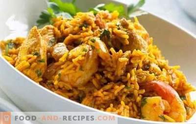Pilaf au poulet: Une recette étape par étape pour un plat populaire ouzbek. Recettes pilaf au poulet, légumes et fruits secs
