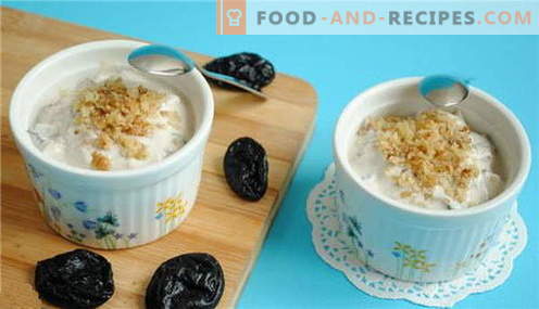 Prunes in sour cream - the best recipes. How to properly and tasty cook prunes in sour cream.