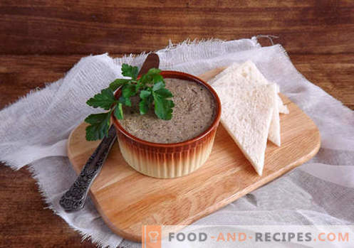 Pate for the winter - the best recipes. How to properly and deliciously prepare pates for the winter.