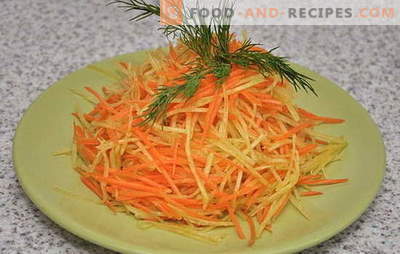 Erfrischender leichter Rettich- und Karottensalat. Die besten Optionen für eine Diät mit Radieschen- und Karottensalat mit verschiedenen Dressings