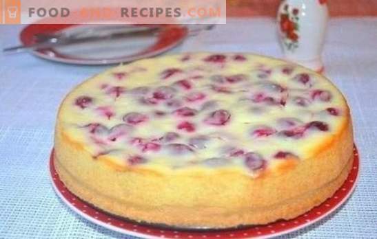 How to make a delicious cherry pie on kefir - secrets. A selection of recipes for different cakes with cherry on yogurt