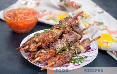 Pork shashlik in the oven - in the sleeve, in a jar, on skewers. The easiest version of pork kebab in the oven