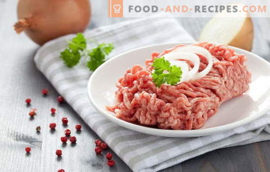 Minced meat dishes - the recipe for the correct semi-finished product. Homemade minced meat dishes: delicious food recipes