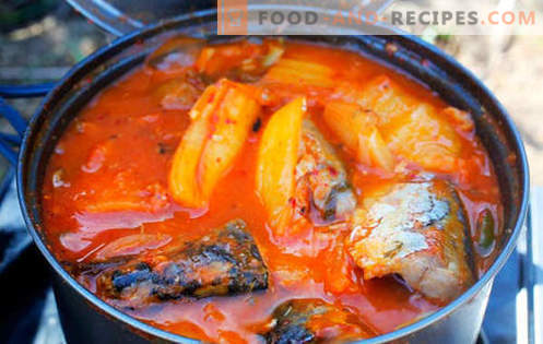 Mackerel stew - the best recipes. How to properly and tasty cook mackerel stew.