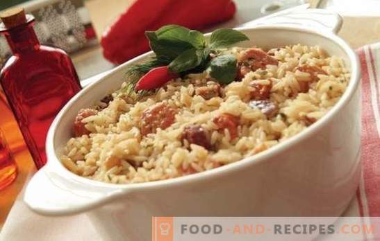 Rice with meat: step-by-step recipes. How to cook pilaf in pots, casserole or fry in Chinese rice with meat (step by step)