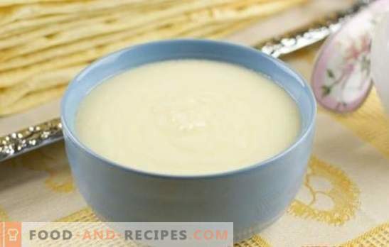 Custard without milk is an economical option! Recipes for custards without milk with coffee, cocoa, condensed milk, caramel
