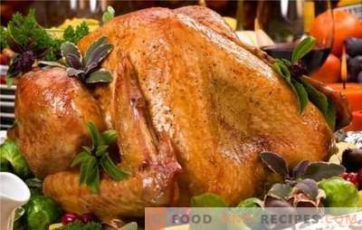 Turkey baked in the oven loves “sleeves” and glitter of foil! How to cook gourmet turkey baked in the oven: recipes of different levels of complexity