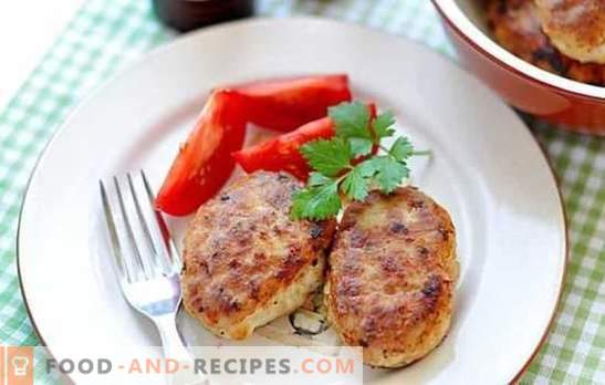 Pork and chicken cutlets can be cooked on the stove and in the pan! Recipes for juicy and ruddy pork and chicken cutlets