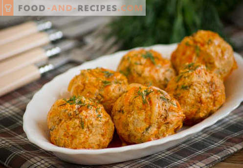 Chicken meatballs - proven recipes. How to properly and tasty cooked chicken meatballs.