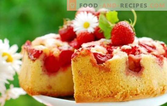 Pie with strawberries in a hurry - that's what he is shustrik! Recipes of the fastest strawberry whip