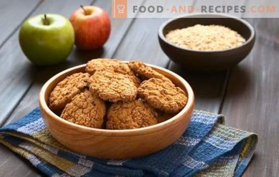 Lean oatmeal cookies - a useful and tasty dessert. How to make lean oatmeal cookies with bananas, honey, dried fruits, nuts