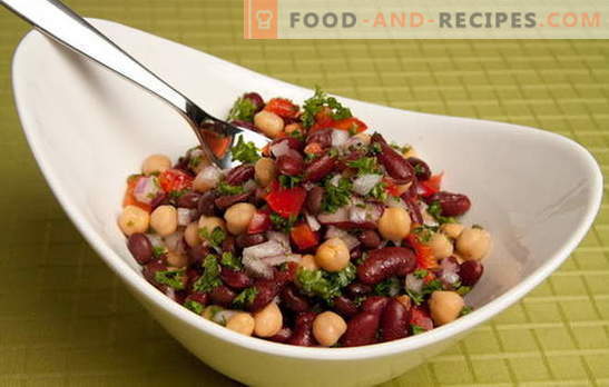 Recipes for tasty and simple salads with canned beans and other products. Cooking fast: simple salads with beans