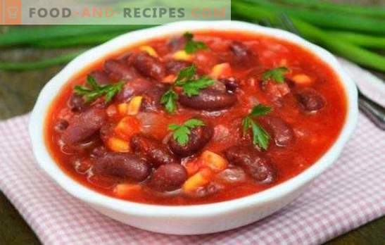How to preserve beans in tomato sauce: tips for home cooking. Canned beans in tomato sauce: summer preparations for any dishes