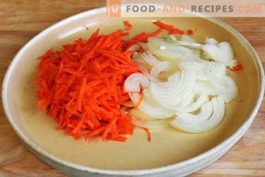 Pink salmon with carrots and onions - it's easy! Step-by-step photo-recipe, instructions for cooking pink salmon with carrots and onions