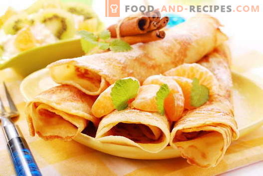 Pancakes without eggs - proven recipes. How to properly and tasty cook pancakes without eggs.