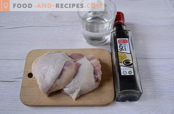 Fried chicken in soy sauce in a pan - for 20 minutes! Step-by-step author's recipe for dietetic fried chicken in soy sauce