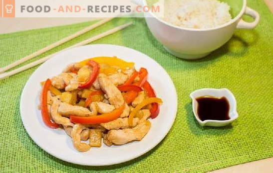 Chicken breast peppers - diet and everyday meals. A variety of dishes from chicken breasts with pepper for every taste