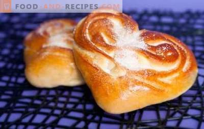 Heart cakes - the aroma and taste of homemade cakes. The best recipes of heart cakes with sugar, poppy seeds, cinnamon and other