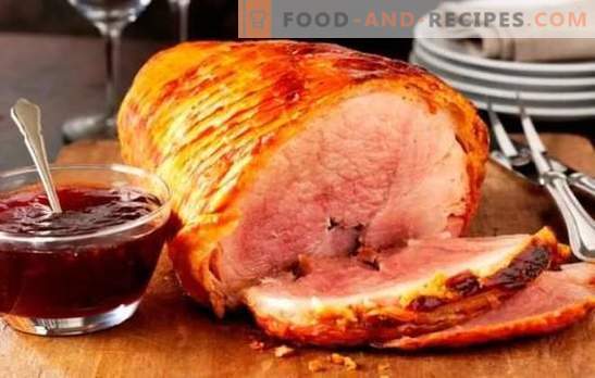Baked ham in the oven in foil: step-by-step recipes for meat delicacy. Baked pork recipes in foil with step-by-step description