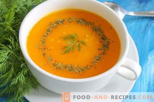 Pumpkin puree soup - a bright mood at any time of the year. Step-by-step recipe with a photo: pumpkin soup, different options