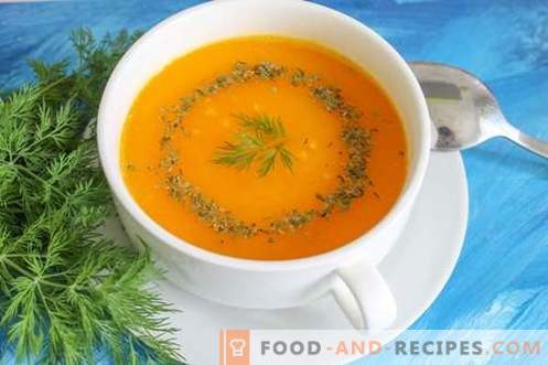 Pumpkin puree soup - a bright mood at any time of the year. Step-by-step recipe with a photo: pumpkin soup, different options