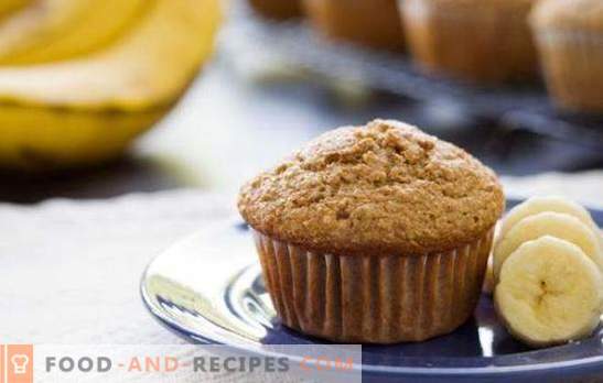 Muffins with banana - a delicate delicacy. Secrets and recipes of delicious banana muffins: chocolate, cottage cheese, nut