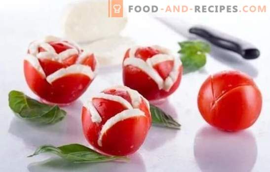 Tomato snacks, salads and side dishes for the winter. Proven recipes for tomato snacks for the winter menu: with pepper, mushrooms, nuts