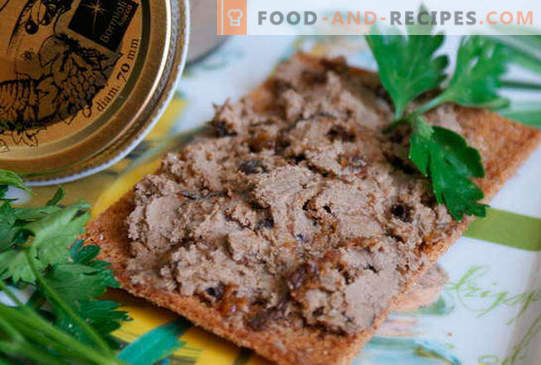 Chicken liver pate - the best recipes. How to properly and tasty cook chicken liver pate.