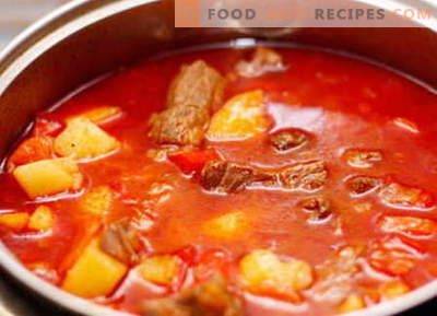 Pork goulash - the best recipes. How to properly and tasty cook pork goulash.